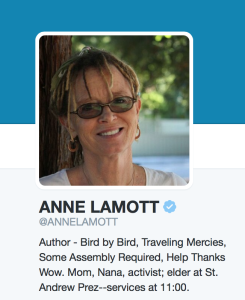 Anne Lamott on Twitter
